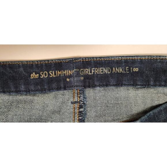 CHICO'S The So Slimming Girlfriend Ankle Blue Denim Jeans Size 00 US( 0/2-XS) - Picture 4 of 5